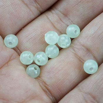 Huamu Mărgele rotunde din plastic luminoase pentru pescuit marin – mărgele fluorescente, accesorii de pescuit