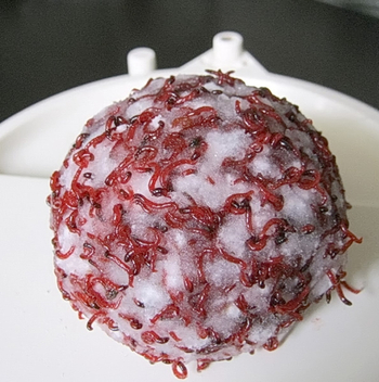 Csali tágító por, szita 80-200, zselés csali, műanyag, Explosive nets