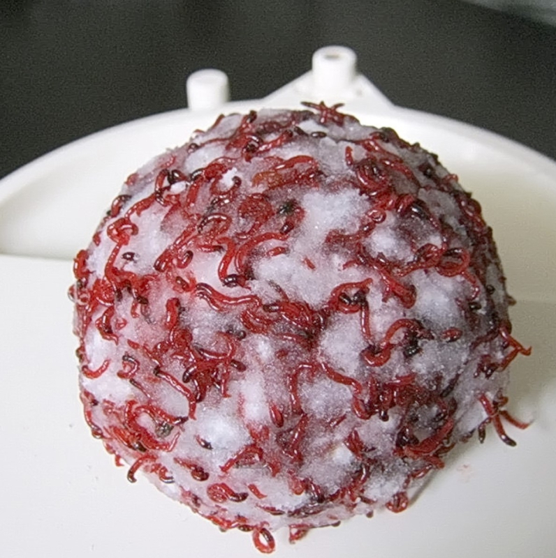 Csali tágító por, szita 80-200, zselés csali, műanyag, Explosive nets