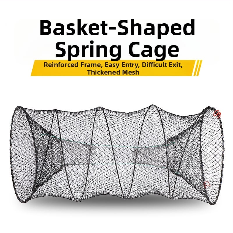 Sulankstoma Neilono krevečių gaudyklė, spyruoklinis mechanizmas, automatinis, apvali