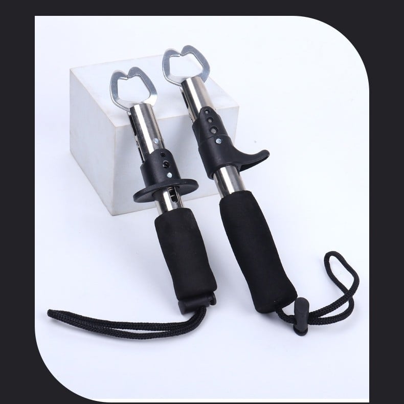 Rozsdamentes acél halászati csipesz mérőléccel — többfunkciós halfogó