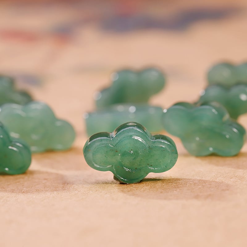 Privjesak Xiangyun od Dongling Jade — prirodni, Xiangyun uzorak, kineski vjetar stil, DIY komplet za narukvicu, brend Seven Little Craftsmen