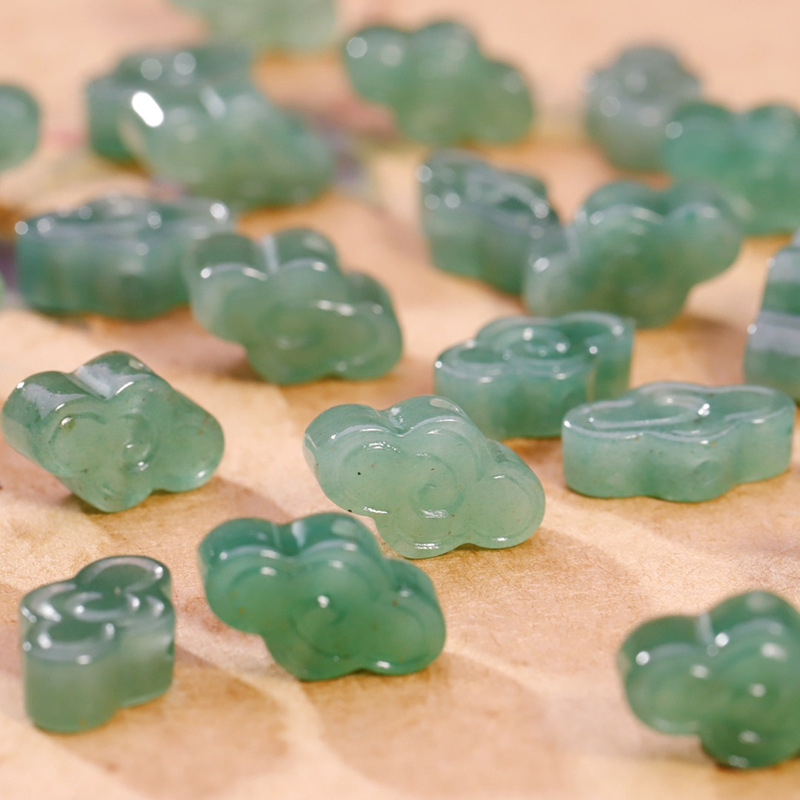 Privjesak Xiangyun od Dongling Jade — prirodni, Xiangyun uzorak, kineski vjetar stil, DIY komplet za narukvicu, brend Seven Little Craftsmen