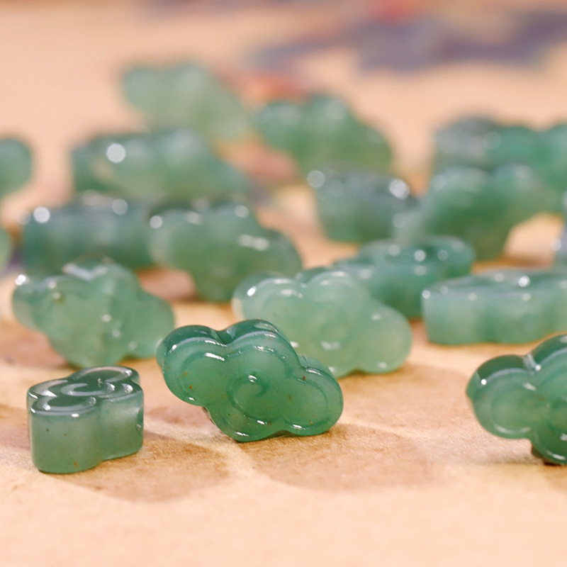 Privjesak Xiangyun od Dongling Jade — prirodni, Xiangyun uzorak, kineski vjetar stil, DIY komplet za narukvicu, brend Seven Little Craftsmen