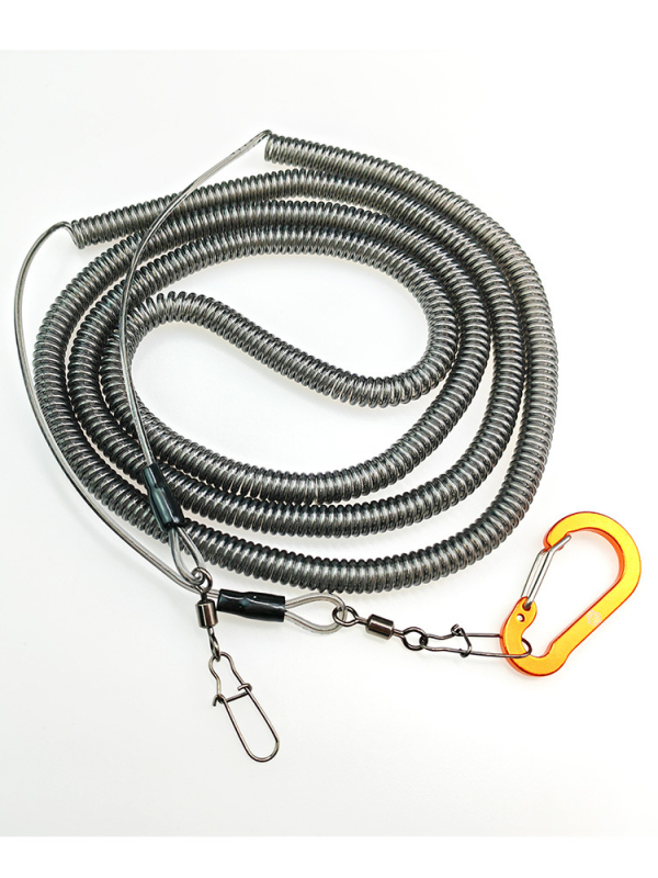 Eucube Retraktibilna anti-gubit užad za štap za ribolov — PU + nehrđajući čelik, automatsko proširenje, za rezervoare