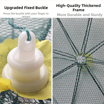 Rikimaru krevečių narvas — plieninės vielos konstrukcija, žvejybos apsauga