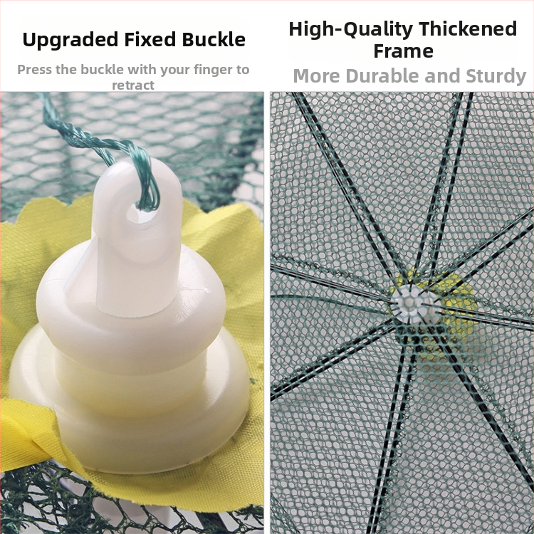 Rikimaru garneles būris — tērauda vadu konstrukcija, makšķerēšanas aizsardzība