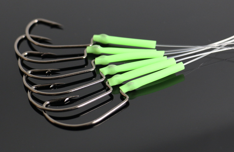 83206 Najlonska kuka s svjetlećim cijevnim pokrovom za morski ribolov