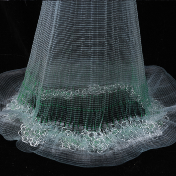 Korėjietiško stiliaus nailoninė kast tinklas su mažais akimis, rankinis metimas, suvirinta grandinė ir švino grandinė