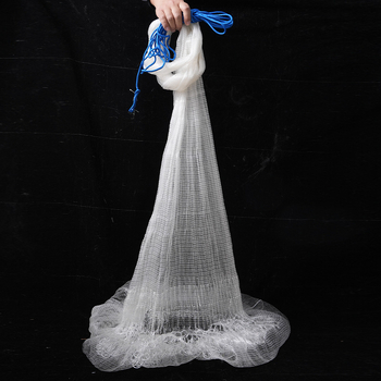 Korėjietiško stiliaus nailoninė kast tinklas su mažais akimis, rankinis metimas, suvirinta grandinė ir švino grandinė