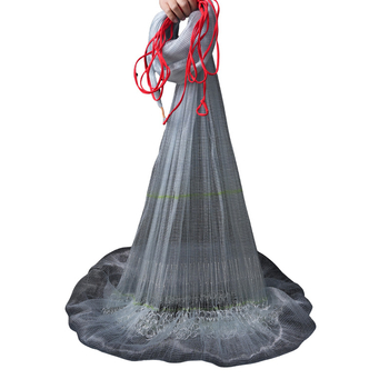 Korėjietiško stiliaus nailoninė kast tinklas su mažais akimis, rankinis metimas, suvirinta grandinė ir švino grandinė