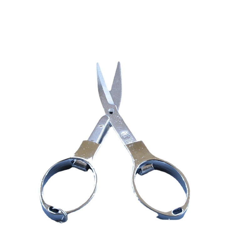 Rozsdamentes acélból készült nyolcas formájú olló, utazó, összecsukható a halászati zsinórhoz — Bill Fishman's Square