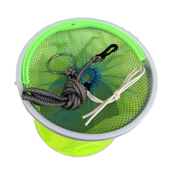 Sklopivo platneno vedro za ribolov, okruglog oblika, za skladištenje vode