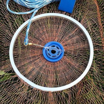 Frisbee stiliaus rankinis žvejybos tinklas (Prekės ženklas Xinpeng; Medžiaga: tire line)