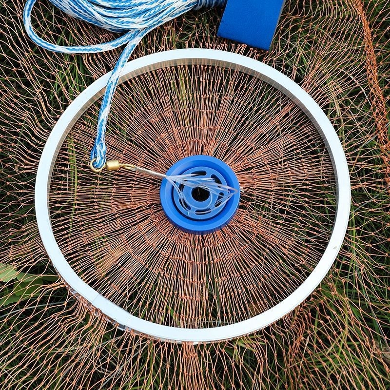 Frisbee stiliaus rankinis žvejybos tinklas (Prekės ženklas Xinpeng; Medžiaga: tire line)