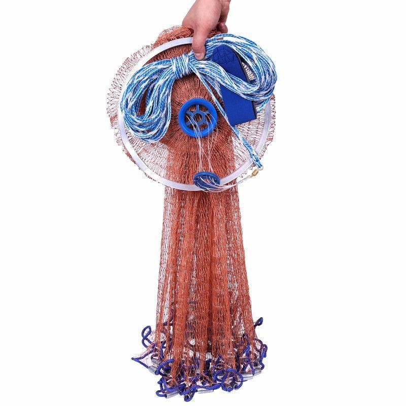 Frisbee stiliaus rankinis žvejybos tinklas (Prekės ženklas Xinpeng; Medžiaga: tire line)