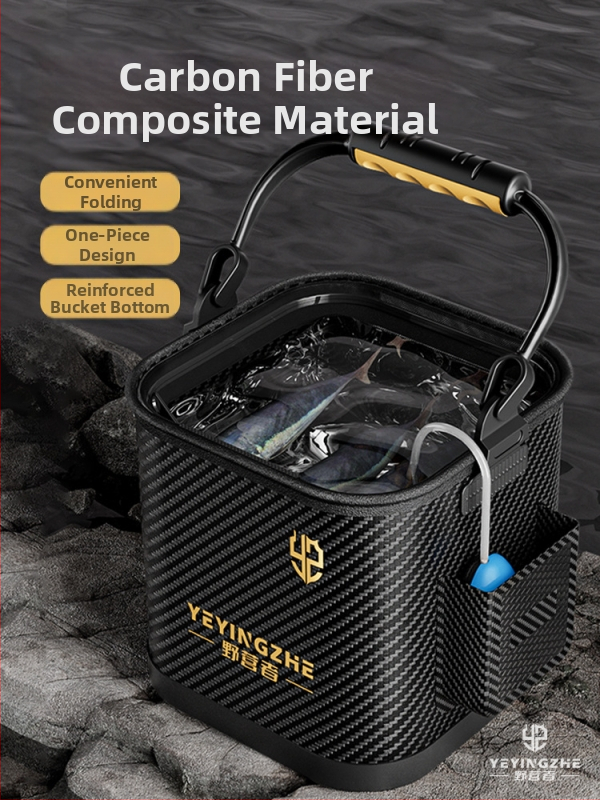 Kempinga ūdens spainis, caurspīdīgs zivju spainis, zivju aizsardzības spainis, pārnēsājams saliekamais zvejnieka spainis, zivju kaste (Materiāls: anti-weaving technology)