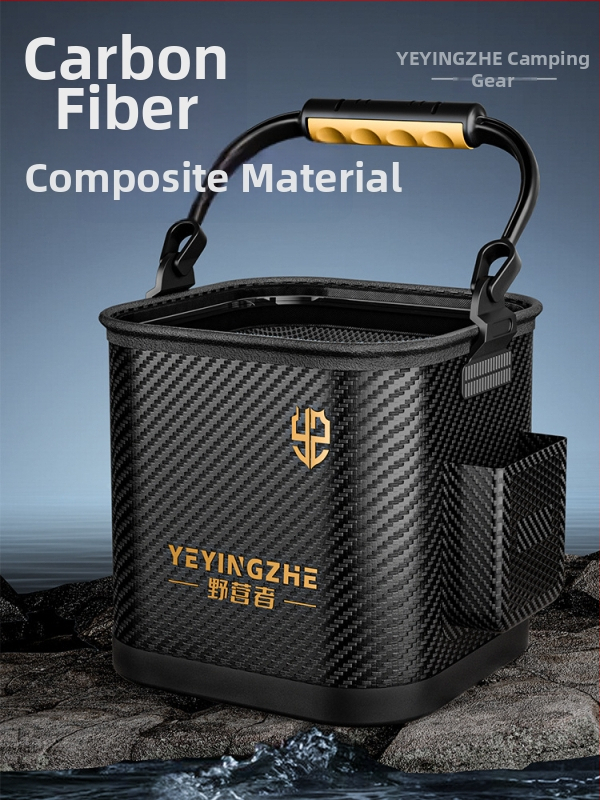 Kempinga ūdens spainis, caurspīdīgs zivju spainis, zivju aizsardzības spainis, pārnēsājams saliekamais zvejnieka spainis, zivju kaste (Materiāls: anti-weaving technology)