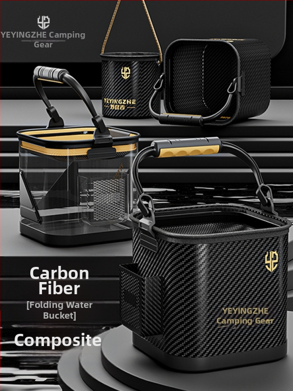 Kempinga ūdens spainis, caurspīdīgs zivju spainis, zivju aizsardzības spainis, pārnēsājams saliekamais zvejnieka spainis, zivju kaste (Materiāls: anti-weaving technology)