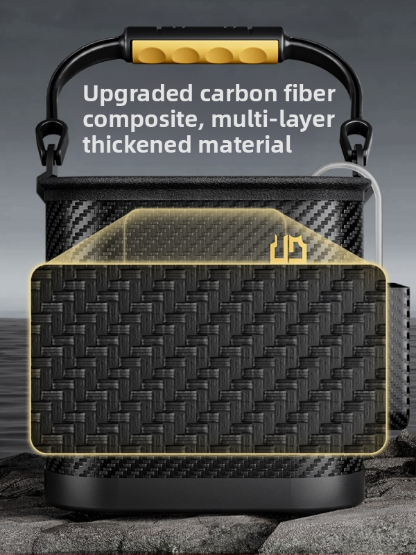 Kempinga ūdens spainis, caurspīdīgs zivju spainis, zivju aizsardzības spainis, pārnēsājams saliekamais zvejnieka spainis, zivju kaste (Materiāls: anti-weaving technology)