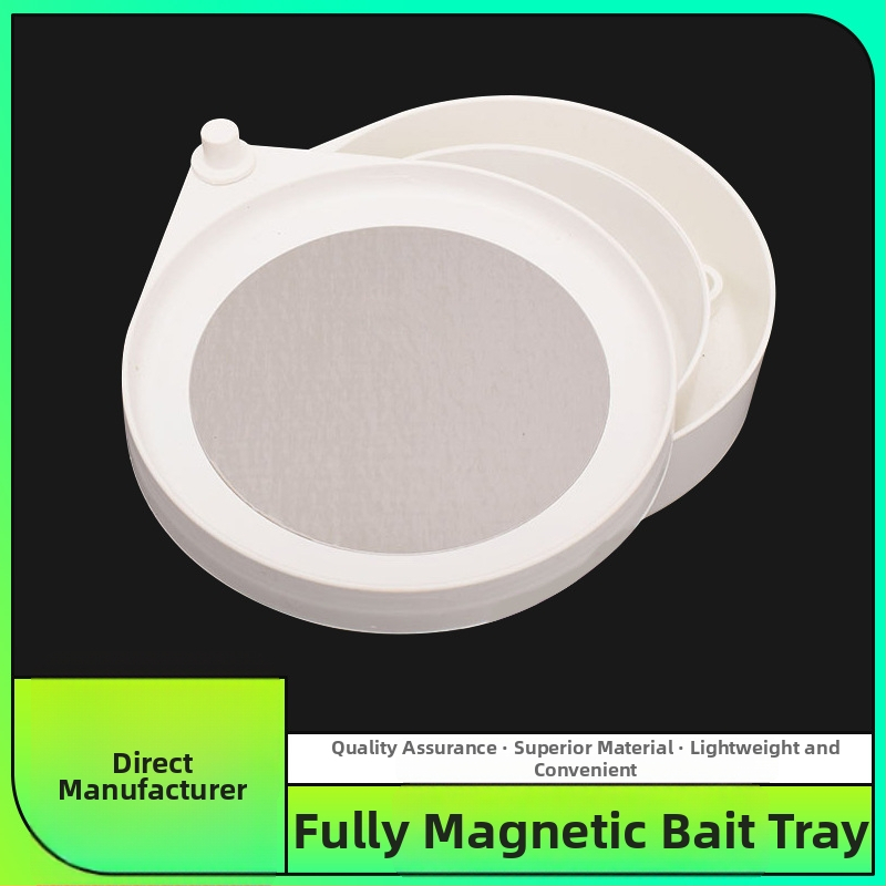 Magnetinis masalų rinkinys: magnetinė masalų plokštelė, masalų indas, laikiklis ir masalų dėžutė krantinei žvejybai — SKU 24512346559