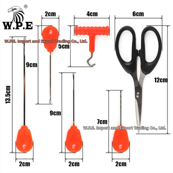 W.P.E sada ihiel na nástrahy s telom z nehrdzavejúcej ocele a nožnicami pre lov kapra (84 g)