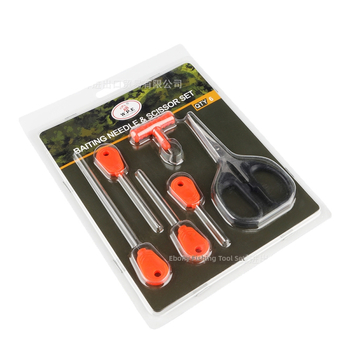 W.P.E sada ihiel na nástrahy s telom z nehrdzavejúcej ocele a nožnicami pre lov kapra (84 g)