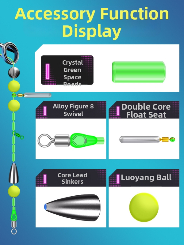 Dziļās zvejas komplekts ar automātisku dibena noteikšanu, gatava galvenā līnija, neilons 100 m