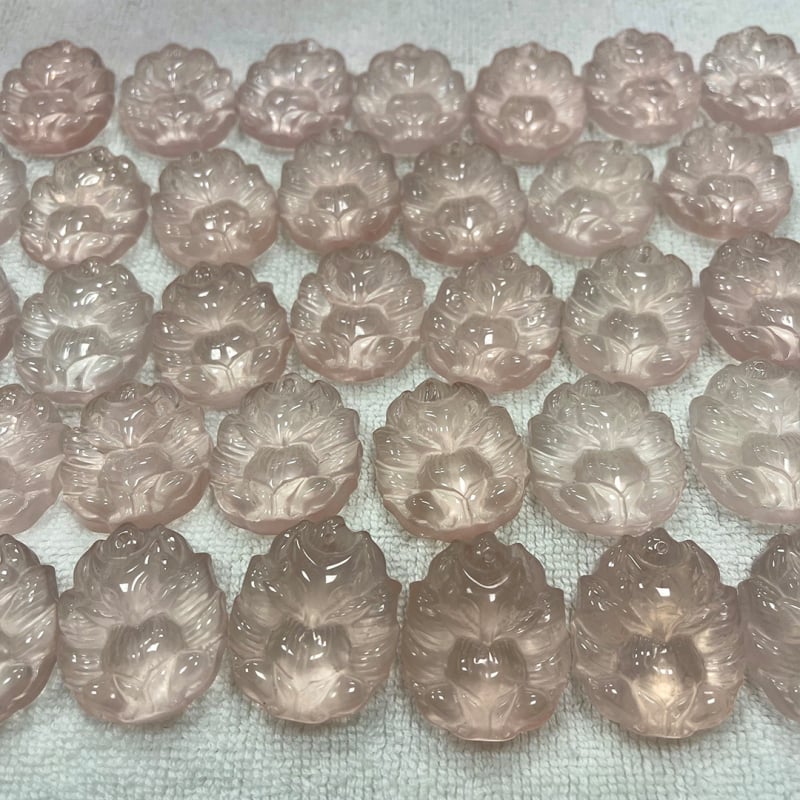 Κρεμαστό από ροζ χαλαζία, φυσικό στυλ, άνοιξη 2025 κυκλοφορία, καταγωγή Shanwei