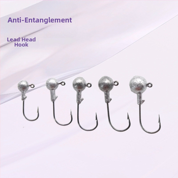 Wanhe 45 τεμάχια σετ αγκίστρων με μολύβδινο κεφάλι – κουτί εξοπλισμού αλιείας, συνθετικά υλικά, για γλυκό νερό και θαλάσσιο ψάρεμα
