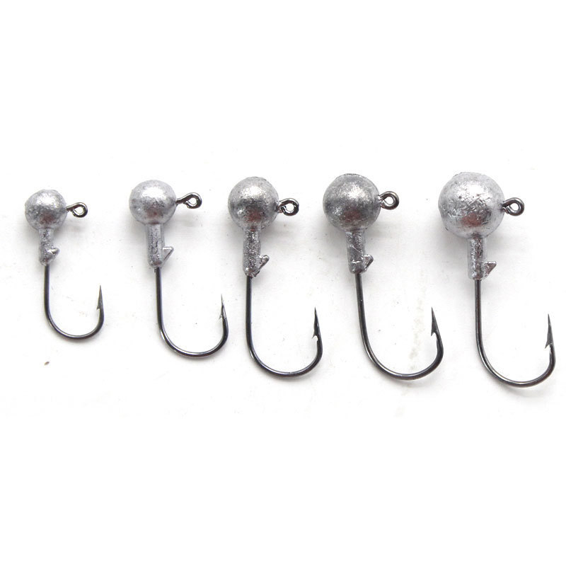 Wanhe 45 τεμάχια σετ αγκίστρων με μολύβδινο κεφάλι – κουτί εξοπλισμού αλιείας, συνθετικά υλικά, για γλυκό νερό και θαλάσσιο ψάρεμα