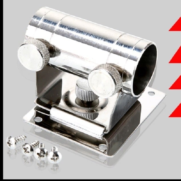 Kalapüügi vihmavarju alus – roostevabast terasest, sisestustüüp, universaalne, tugevdatud konstruktsioon, mudel 42752