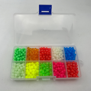 Svetlé koráliky pre nočné rybárstvo, plastové koráliky na nástrahy