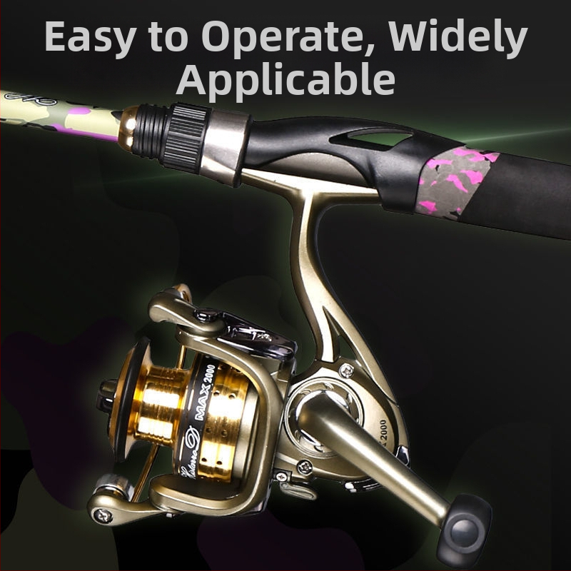 Hasda Garās lures komplekts — ārkārtīgi ciets oglekļa materiāls, Pistoles tipa rokturis un taisnais rokturis, spole ar ūdens pilienu formu