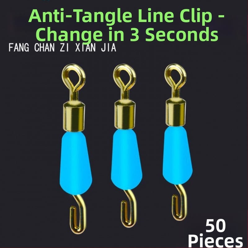 Silikoninis anti-traukiantis greitasios pogikių klipas su kaiščio jungtimi ir 8 formos žiedo komplektu žvejybai