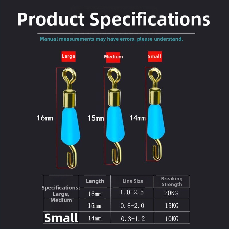 Silīkona anti-ķēpēšana ātrais klips zem līnijas ar savienotāju un 8-formas gredenu makšķerēšanas piederumiem