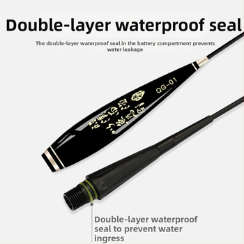 Šviesi plūdė žvejybai su labai jautriu įkandimo indikatoriumi, dviguba naudojimo – dieną ir naktį, tvirtas uodegos dizainas