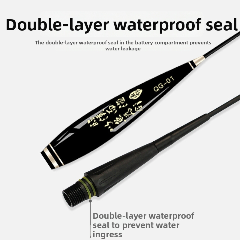 Gaismas plūdīte makšķerēšanai ar ļoti jutīgu ķeršanas indikatoru, dienas un nakts lietošanai un dizains ar biezu asti