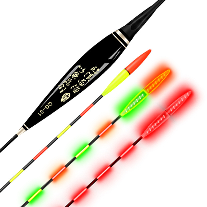 Šviesi plūdė žvejybai su labai jautriu įkandimo indikatoriumi, dviguba naudojimo – dieną ir naktį, tvirtas uodegos dizainas