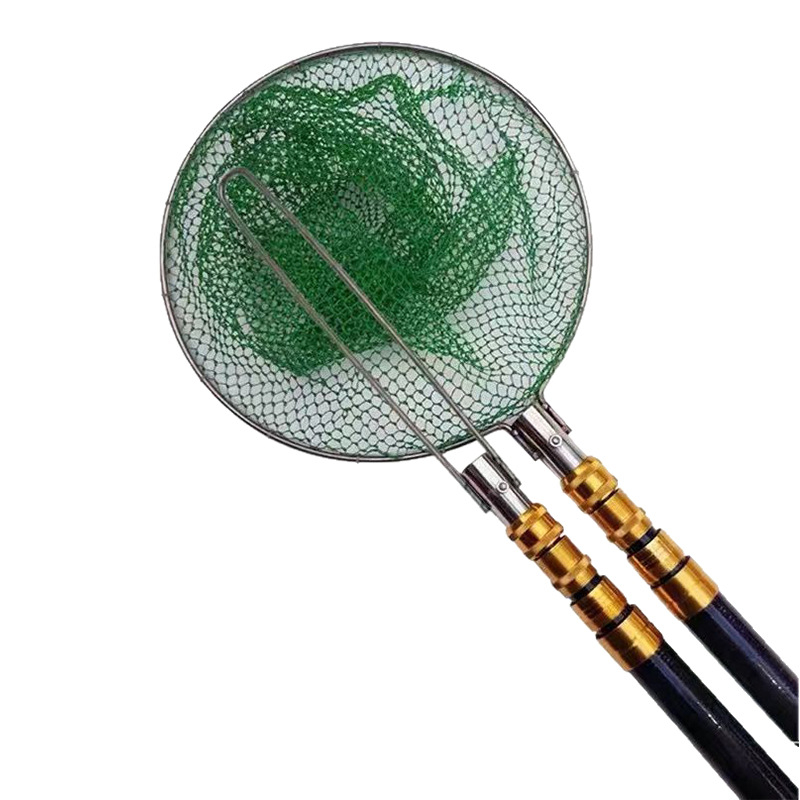 Teleskopinis žvejybos tinklas iš FRP, reguliuojamas ilgis, svoris nenustatytas