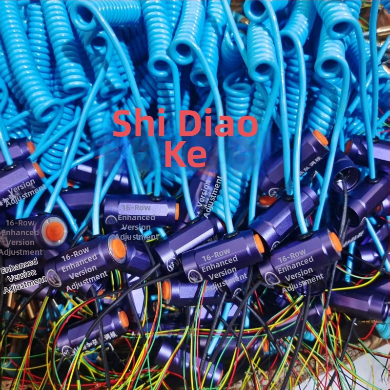 Elektrinis slydimo žiedas pjaustymo matrica komplektas su šešiakampiu vieno paspaudimo nustatymu ir jungiamąja linija (įeina žvejybos linija)