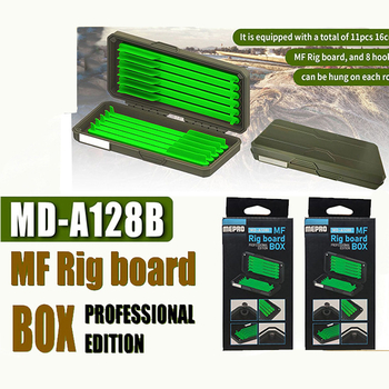 Hyvar Karpių žvejybos priedų rinkinys: saugojimo dėžė su 11 magnetinių strypų ir linijos dėžutė (Kilmė Taizhou)