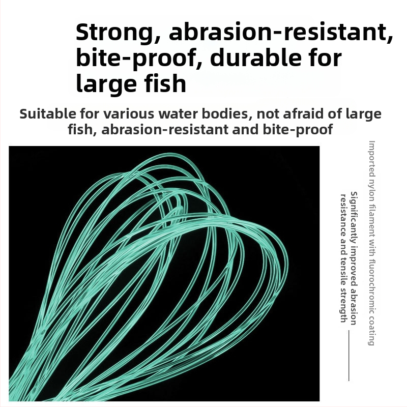 Pastiprināts neilona zvejas līnijas komplekts, garums 2.7 m, zvejai