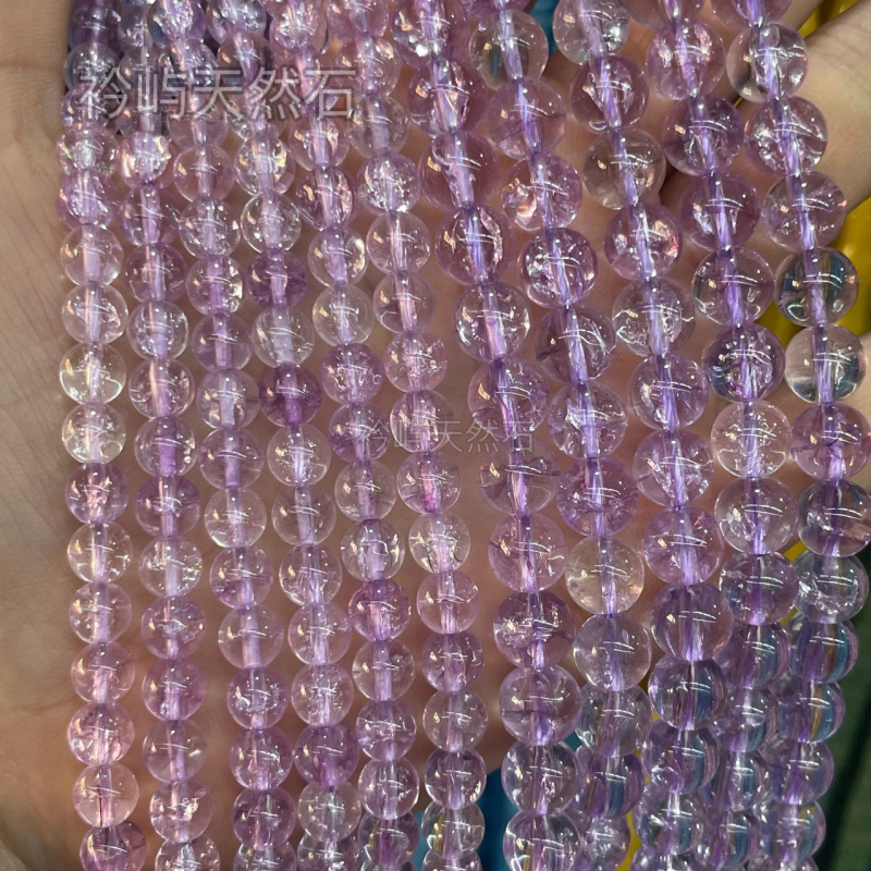 Sklenené korálky na DIY šperky - voľné korálky, spracovanie: brúsenie a leštenie suroviny, značka Jinyu natural stone, luxusný štýl, guľaté korálky, vzor Nobleman