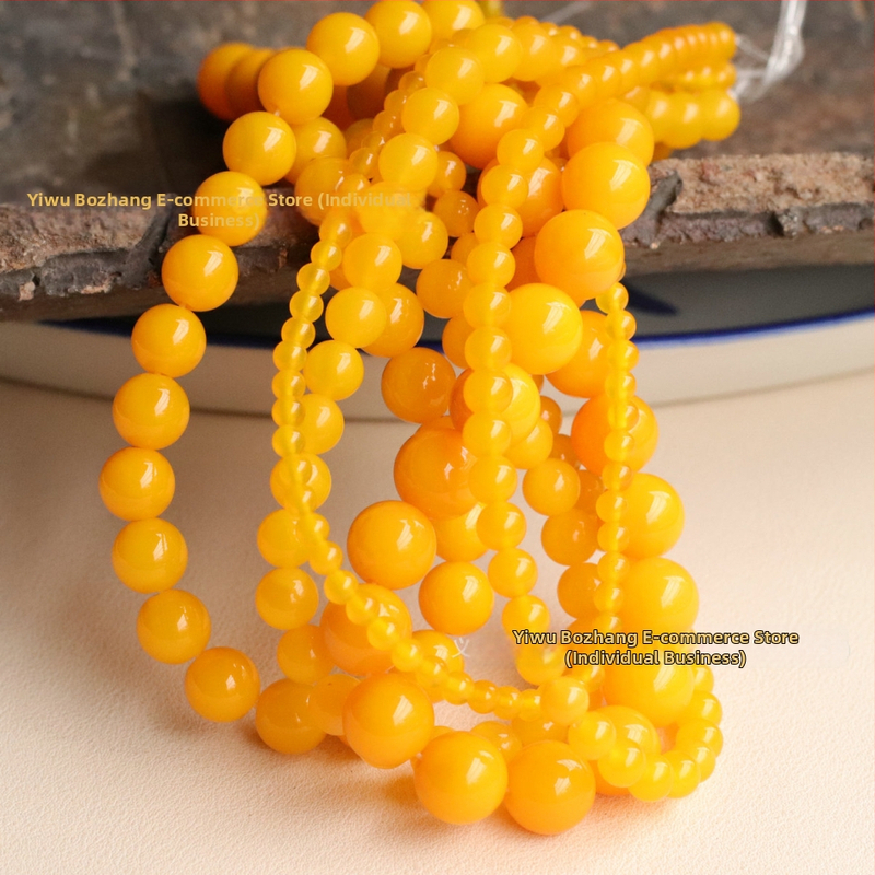 DIY gyöngy ékszerek jade gyöngyökkel – Polírozott jade gyöngyök; Jade típus: Egyéb; Stílus: Modern városi; Minta: Nemes