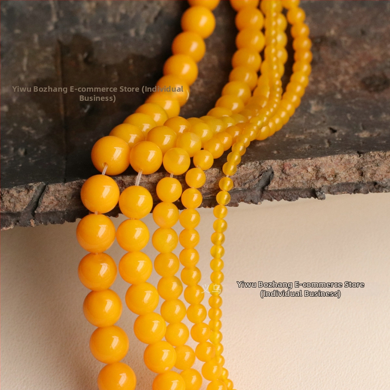 DIY gyöngy ékszerek jade gyöngyökkel – Polírozott jade gyöngyök; Jade típus: Egyéb; Stílus: Modern városi; Minta: Nemes