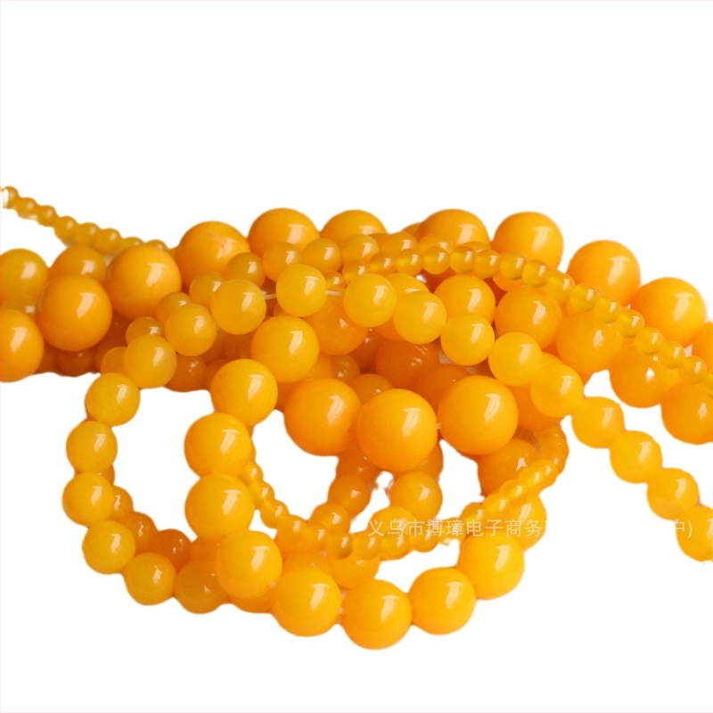 DIY gyöngy ékszerek jade gyöngyökkel – Polírozott jade gyöngyök; Jade típus: Egyéb; Stílus: Modern városi; Minta: Nemes