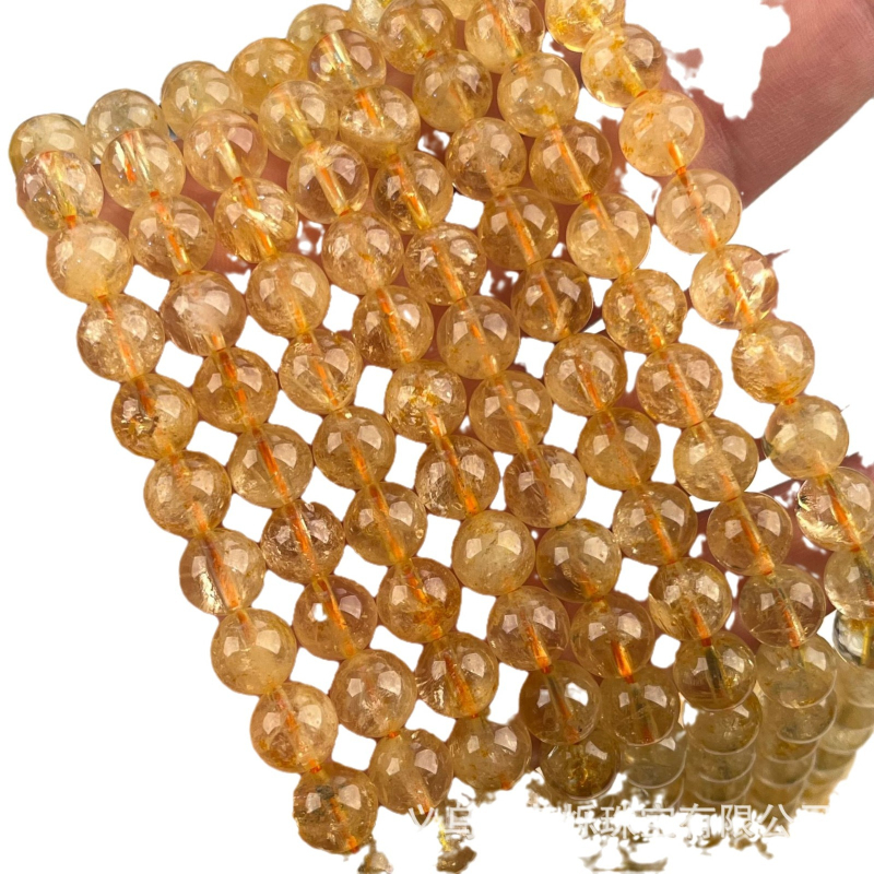 Prirodne citrinske perle – kružne, poluproizvodi za DIY narukvice i ogrlice