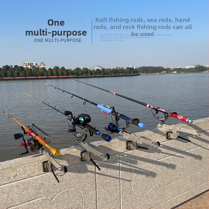 Hunting makšķerēšanas stieņa turētājs laivai, saliekams, daudzvirzienu rotācija, nerūsējošais tērauds, ar bateriju