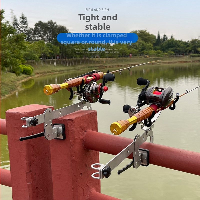 Hunting makšķerēšanas stieņa turētājs laivai, saliekams, daudzvirzienu rotācija, nerūsējošais tērauds, ar bateriju